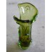 Green Art Glass Vase by Bohemian Crystal