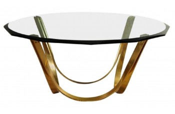 Roger Sprunger Style Cocktail Table by Tri-Mark in Gold