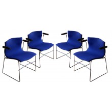 Set of Four Handkerchief Armchairs by Vignelli