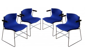 Set of Four Handkerchief Armchairs by Vignelli