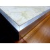 Aluminum Hall Mirror w/Marble Shelf