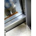 Aluminum Hall Mirror w/Marble Shelf