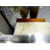 Aluminum Hall Mirror w/Marble Shelf