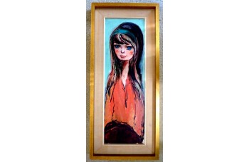 Big Eyed Girl Painting Big Eyed Girl Painting