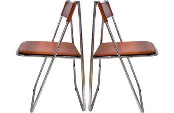 Pair of Tamara Folding Chairs by Arrben