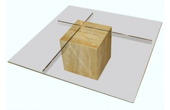 Travertine Marble Cocktail Table by Artedi Travertine Marble Cocktail Table by Artedi