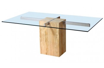 Travertine Dining Table by Artedi Travertine Dining Table by Artedi