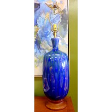 Large Blue Drip-Glaze Lamp Large Blue Drip-Glaze Lamp