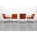 Set of Four Armchairs by Milo Baughman Set of Four Armchairs by Milo Baughman