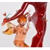 Figural Art Glass Candlestick by Lucio Bubacco