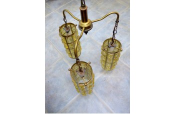 Spanish Gothic Revival Triple Swag Lamp Spanish Gothic Revival Triple Swag Lamp