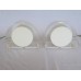 Pair of Lucite Demi-Lune Table Lamps Pair of Lucite Demi-Lune Table Lamps