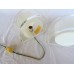 Pair of Lucite Demi-Lune Table Lamps Pair of Lucite Demi-Lune Table Lamps
