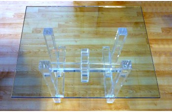 Lucite Sticks Cocktail Table Lucite Sticks Cocktail Table
