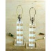 Pair of Lucite Tower Lamps