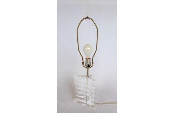 Small Lucite Triangle Lamp