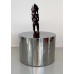 Polished Aluminum Drum Table Polished Aluminum Drum Table