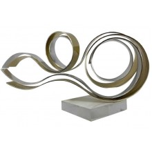 Mixed Metal Ribbon Sculpture by Dan Murphy Mixed Metal Ribbon Sculpture by Dan Murphy