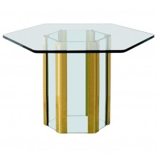 Hexagonal Dining Table by Leon Rosen for Pace