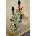 Pair of Lucite Racecar Lamps