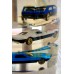 Pair of Lucite Racecar Lamps