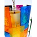 Rainbow Lucite Swag Lamp