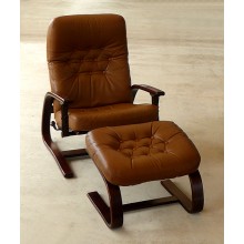 Lounge Chair and Ottoman by Ingmar Relling for Westnofa