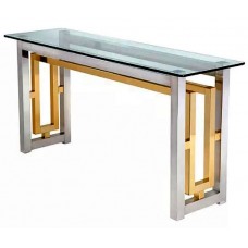 Romeo Rega Style Mixed Metal Console Table Romeo Rega Style Mixed Metal Console Table