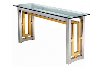 Romeo Rega Style Mixed Metal Console Table Romeo Rega Style Mixed Metal Console Table