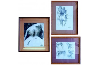 Three Original Sketches by Ed Rosen Three Original Sketches by Ed Rosen