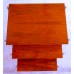 Rosewood and Stainless Steel Nesting Tables Rosewood and Stainless Steel Nesting Tables