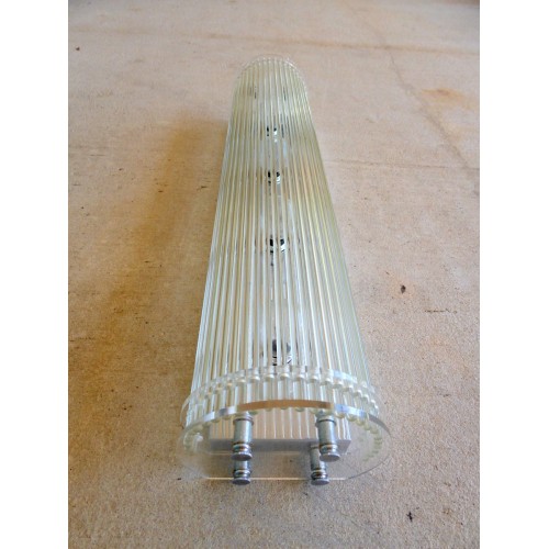 Gaetano Sciolari Lightolier Glass Rod Replacement Piece For 14" Table Lamp - Clear