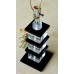 Small Lucite Tuxedo Lamp