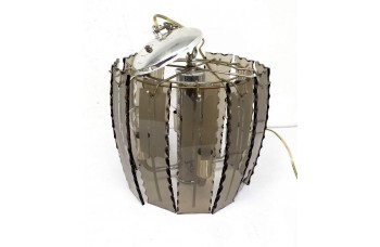 Small Smoked Glass Chandelier by Fontana Arte Small Smoked Glass Chandelier by Fontana Arte