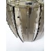 Small Smoked Glass Chandelier by Fontana Arte Small Smoked Glass Chandelier by Fontana Arte