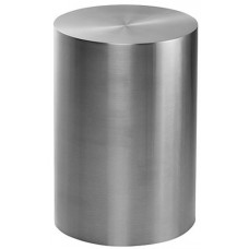 Brushed Aluminum Drum Table or Pedestal