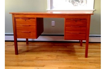 Teak Pedestal Desk Teak Pedestal Desk