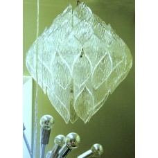 Thee-Tiered Lucite Chandelier