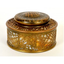 Pine Needle Inkwell by Tiffany Studios