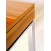 Rare Zebrawood Stainless Steel Extension Table Rare Zebrawood Stainless Steel Extension Table